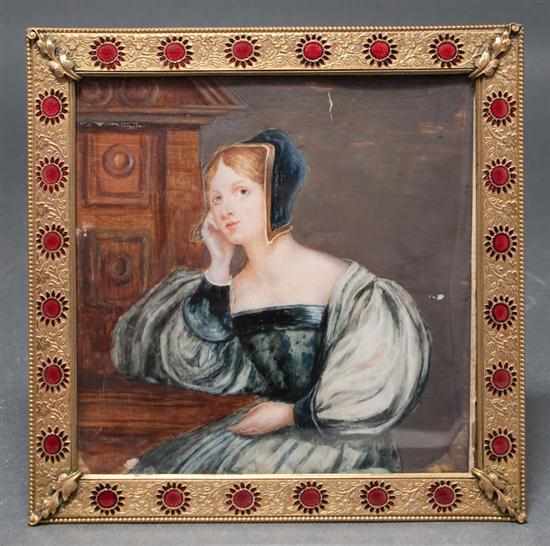 Appraisal: Continental School th century Portrait of a Pensive th Century