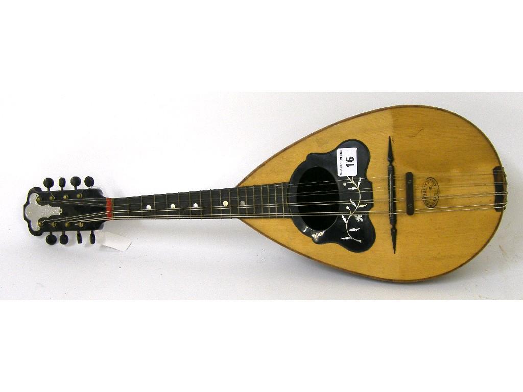 Appraisal: Early th century Neapolitan mandolin possibly by Di Meglio the