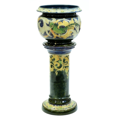 Appraisal: A Doulton ware Art Nouveau jardiniere and pedestal designed by