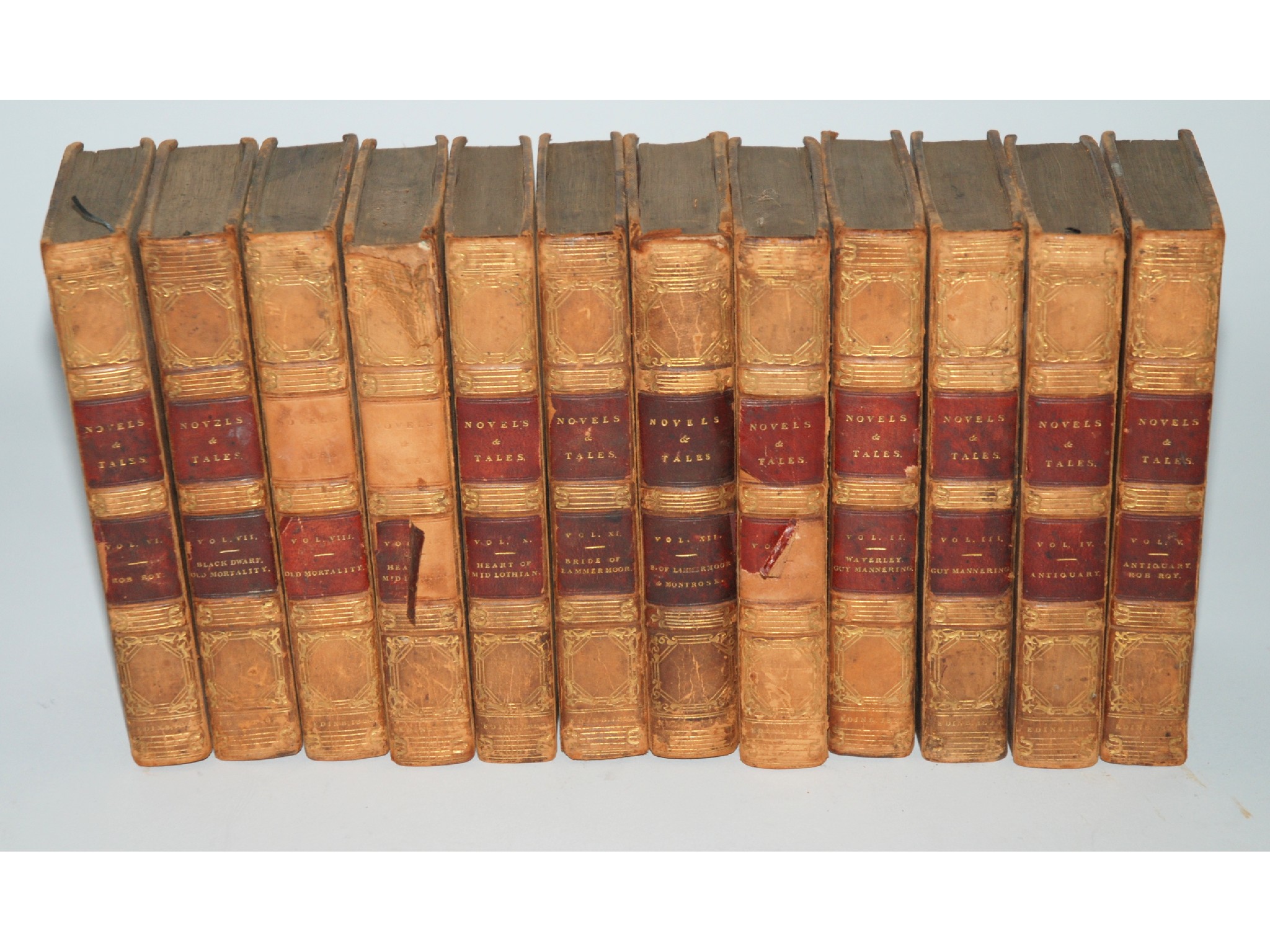 Appraisal: Twelve volumes of Novels Tales of The Author of Waverley