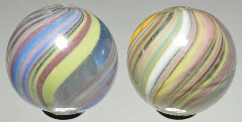 Appraisal: Lot of Joseph's Coat Swirl Marbles Description One marble with