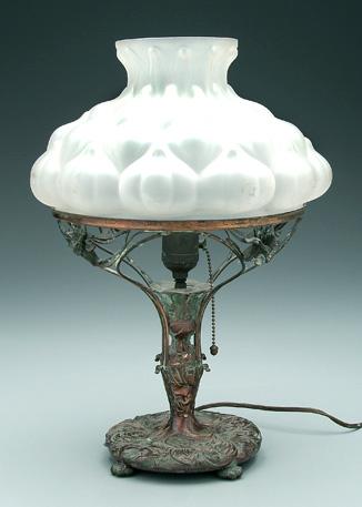 Appraisal: Pairpoint lamp base silver plated base marked quot Pairpoint -