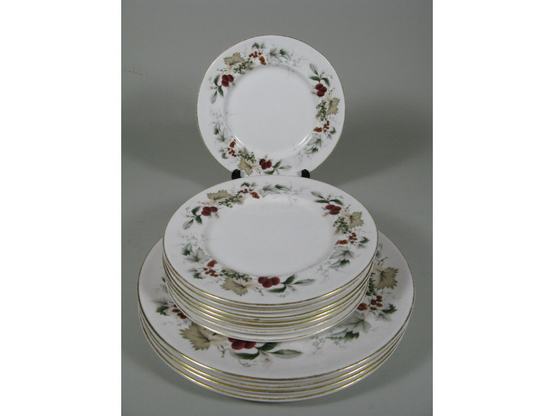 Appraisal: Royal Doulton Dinner Service Ardon pcs including dinner plates bread