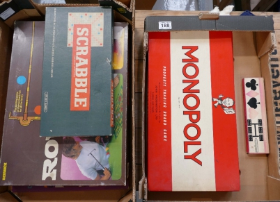 Appraisal: A collection of boxed children's games including Super Spirograph Scrabble