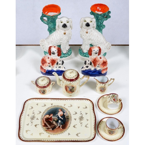 Appraisal: A Vienna style primrose ground cabaret set early th c