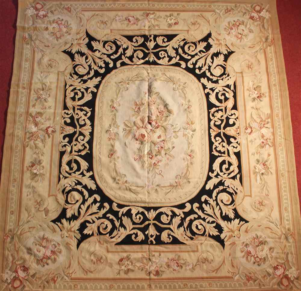 Appraisal: NEW AUBUSSON RUG approx ' x ' retail pricing not