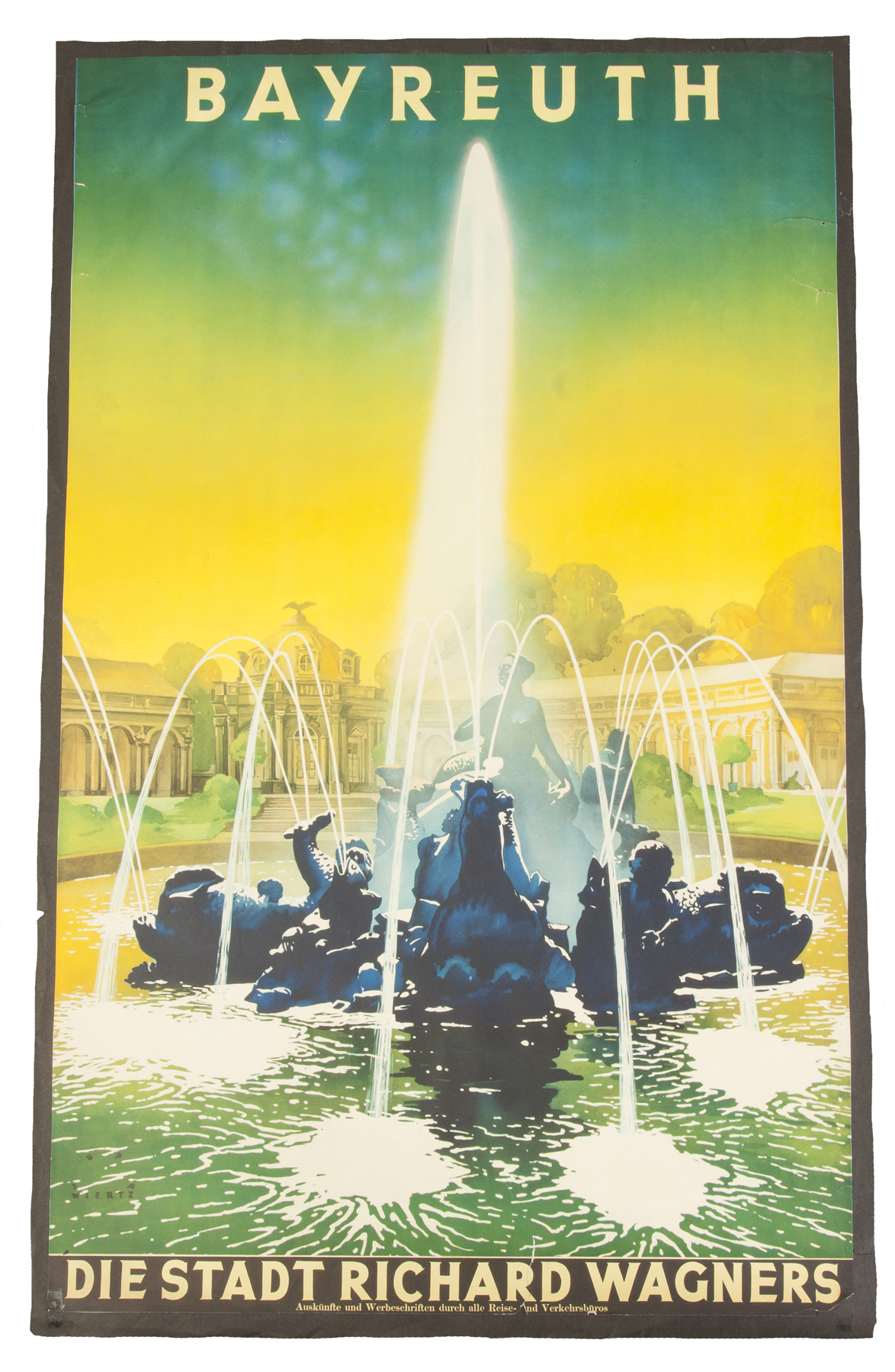 Appraisal: Bayreuth Vintage Travel Poster