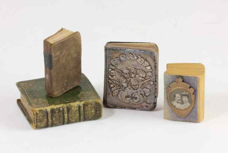 Appraisal: Four Antique Miniature Booksthe first is ''The Book of Common