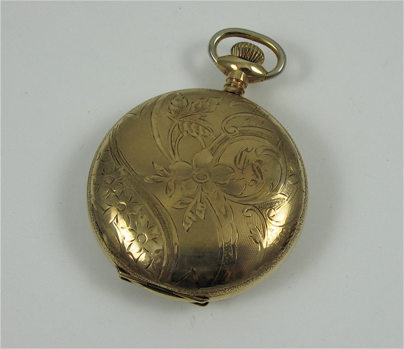 Appraisal: ELGIN HUNTER CASE POCKET WATCH H H Taylor model size