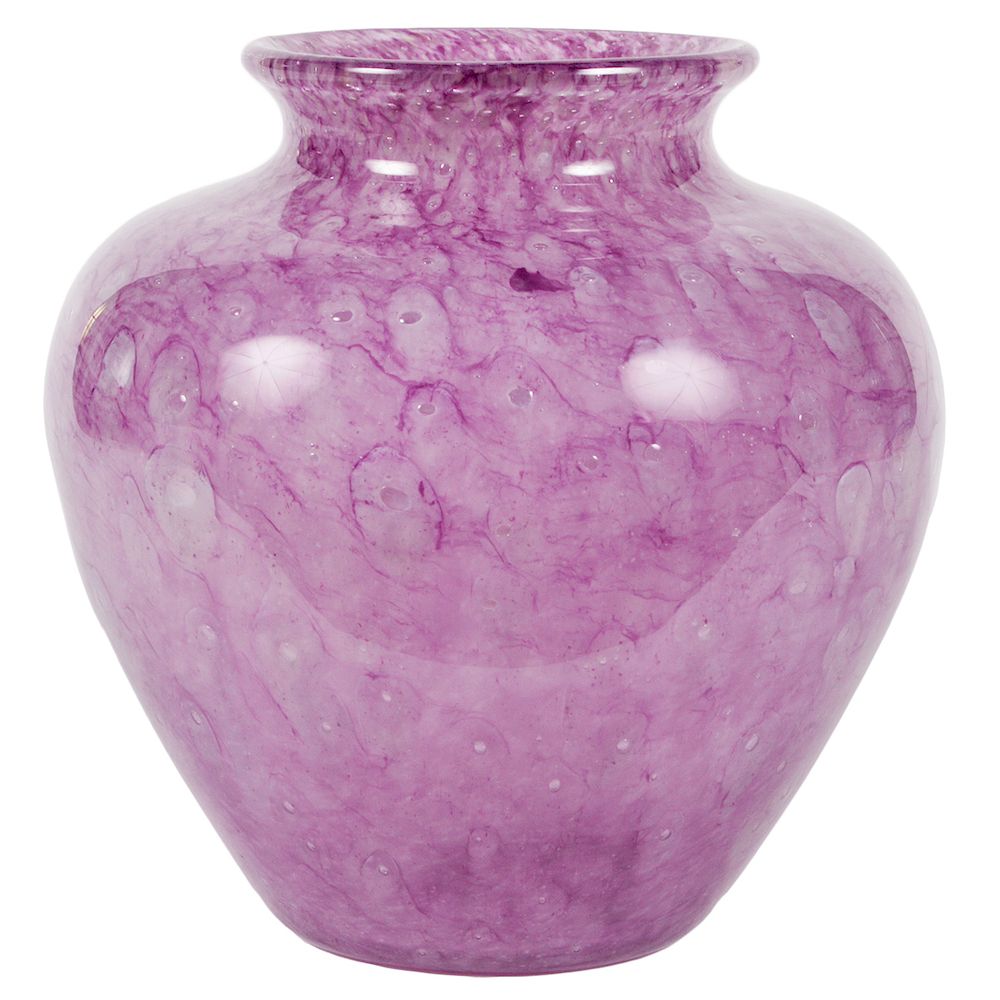 Appraisal: Steuben Cluthra Purple Amethyst Vase Steuben Cluthra art vase vase