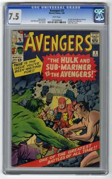 Appraisal: Avengers CGC Marvel Comics Stan Lee story with Jack Kirby