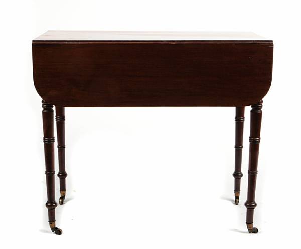 Appraisal: A Regency inlaid drop-leaf table height in width in depth