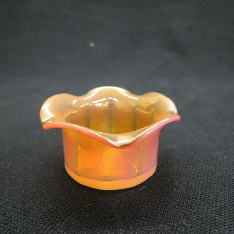 Appraisal: Monot-Stumpf French Art Glass Salt Cellar opaline pink and golden