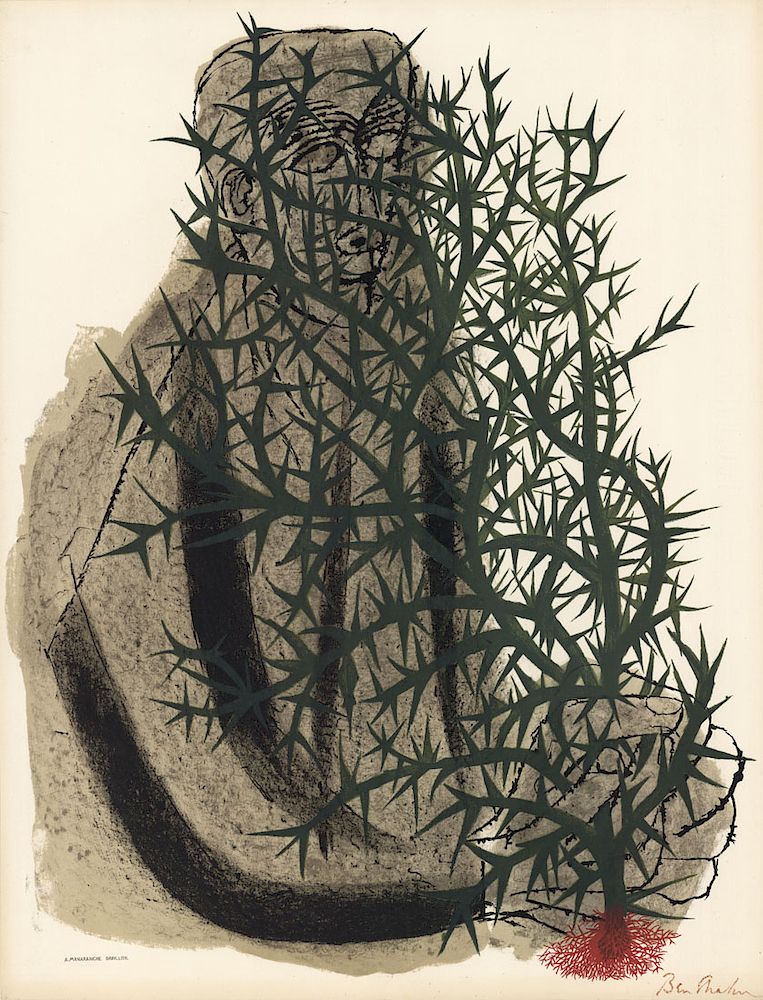 Appraisal: Ben Shahn - Blind Botanist - Original Signed Lithograph Exclusive