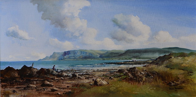 Appraisal: DENIS THORNTON TH ST CENTURY A coastal view probably Ireland