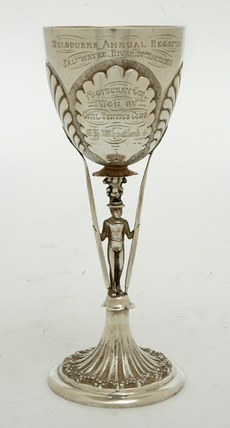 Appraisal: AN AUSTRALIAN SILVER TROPHY CUP Unmarked possibly by a Williamstown