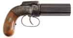 Appraisal: ALLEN THURBER PERCUSSION PEPPERBOX PISTOL Cal SN Blue finish with