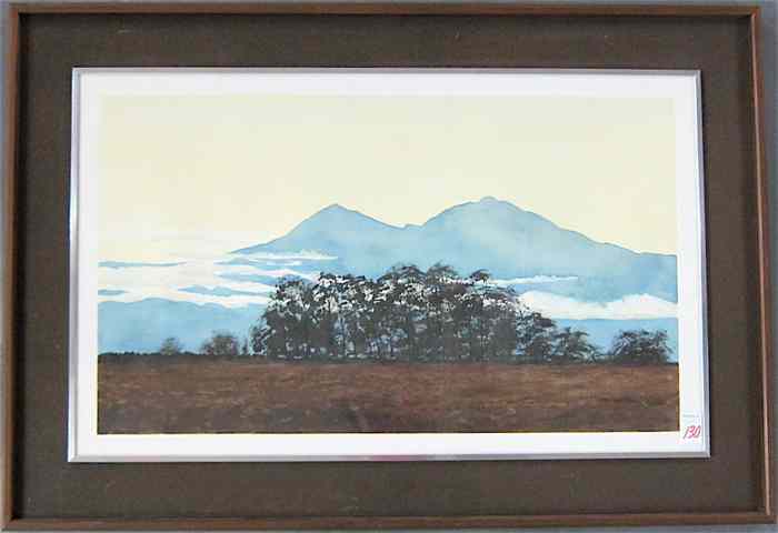 Appraisal: JACK CAMPBELL WATERCOLOR on paper Rowena OR born A mountain