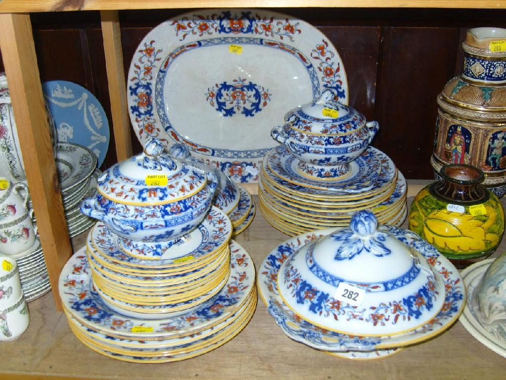 Appraisal: A collection of th century Mintons dinner wares with printed