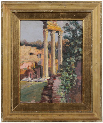 Appraisal: George Elmer Browne Massachusetts - Souvenir of Rome signed verso