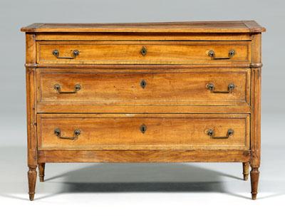 Appraisal: Provincial Louis XVI commode fruitwood with beech oak and other