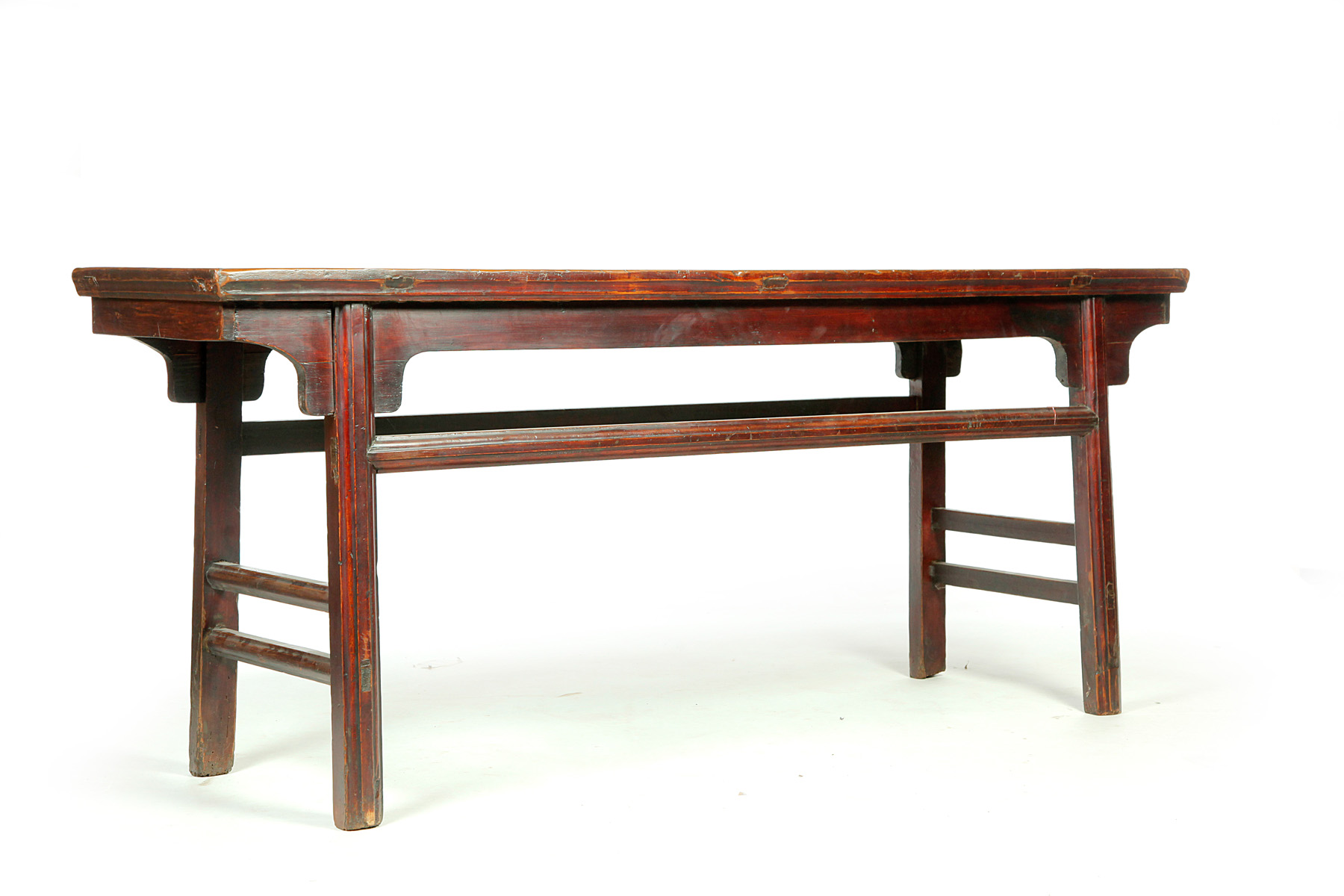 Appraisal: CHINESE ALTAR TABLE Late th-early th century elm Mortise and