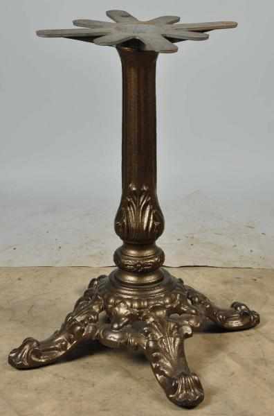 Appraisal: Cast Iron Slot Machine Stand Description With applied antique finish