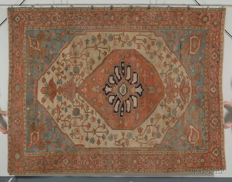 Appraisal: Serapi Carpet Northwest Persia second half th century even wear