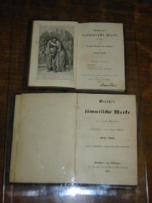 Appraisal: SHAKESPEARE'S DRAMATISCHE WERKE Berlin twelve volumes and Goethe Sammtliche Werke