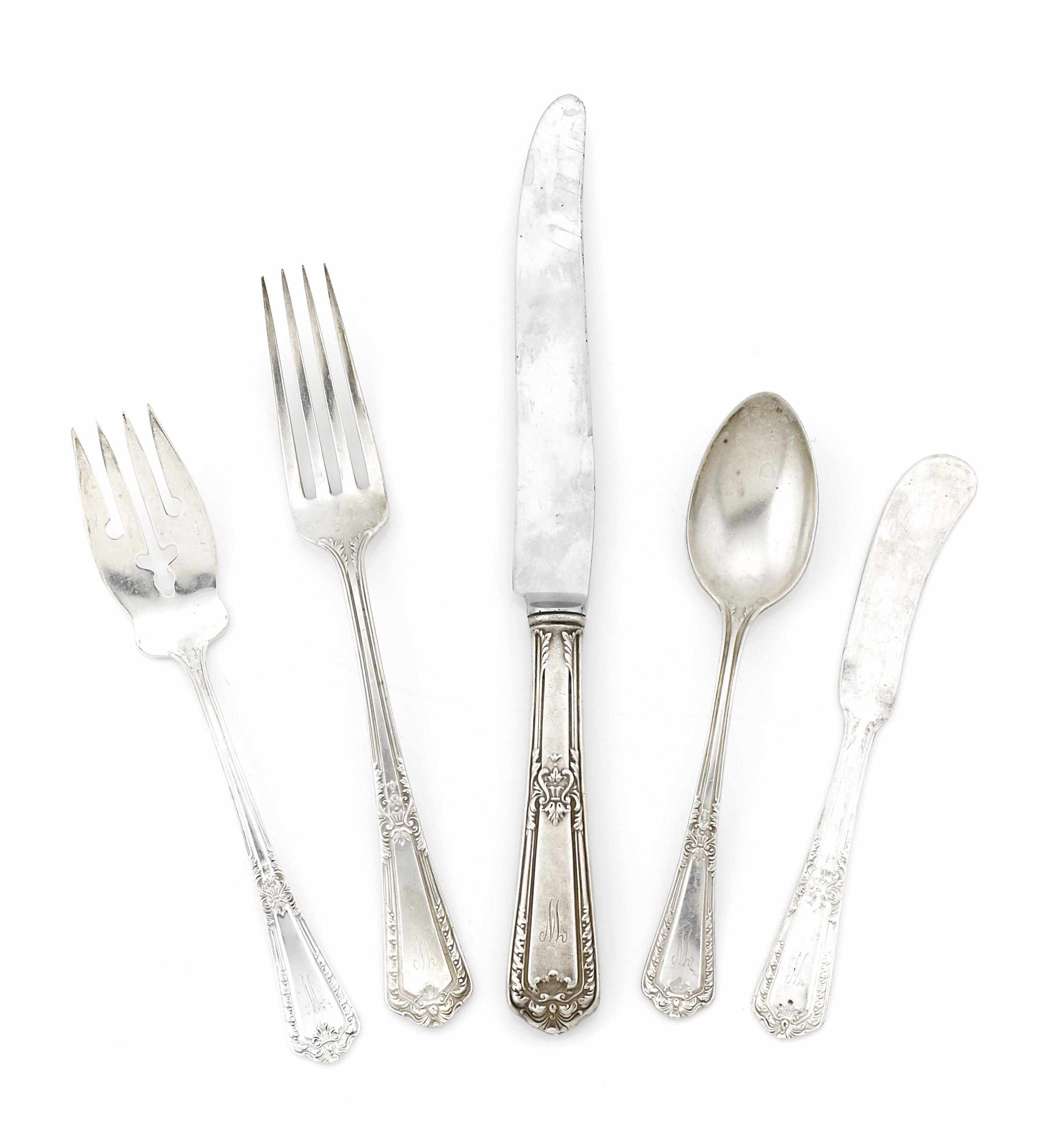 Appraisal: An American sterling silver part flatware service Reed Barton Taunton