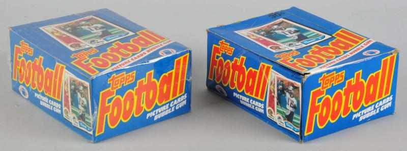 Appraisal: Lot of Topps NFL Football Card Wax Boxes Description Includes