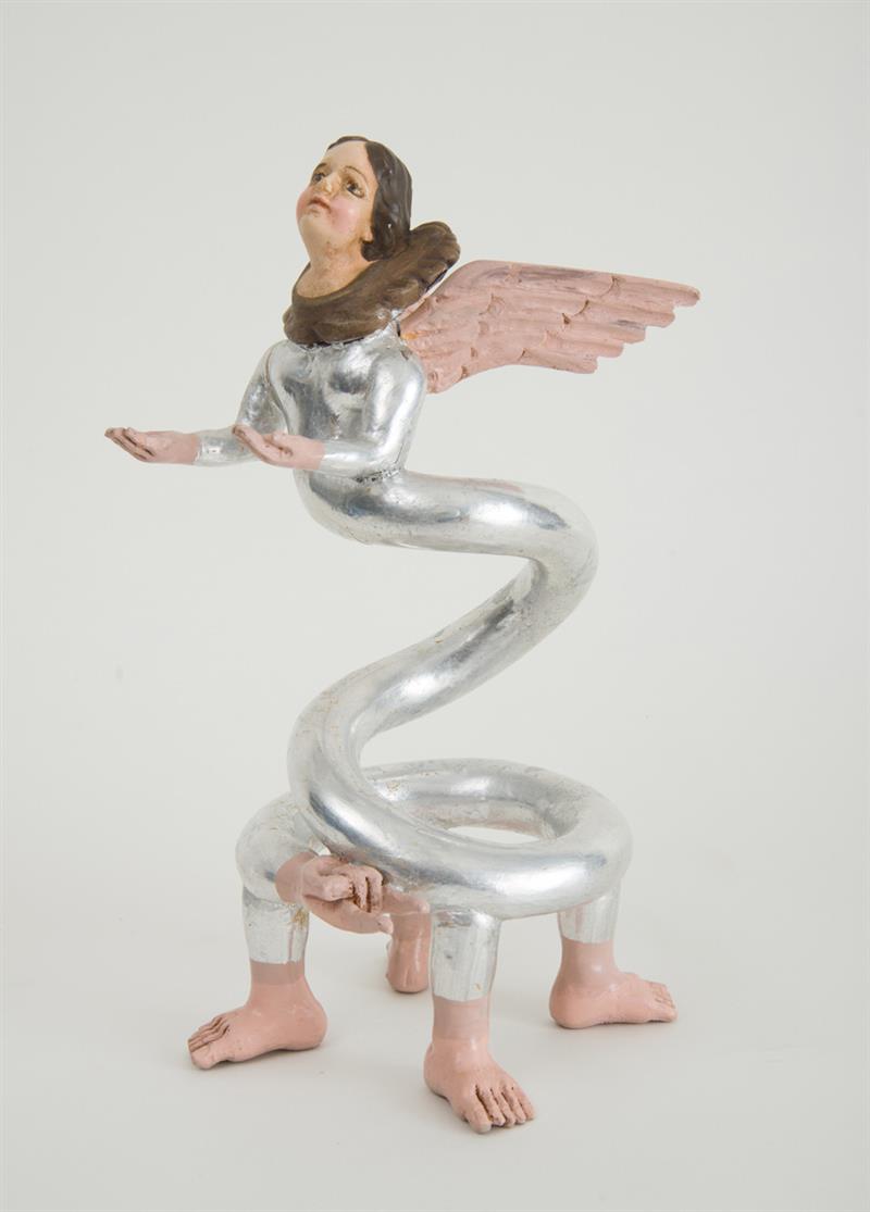 Appraisal: PEDRO FRIEDEBERG b ANGEL Painted wood signed 'Pedro Friedeberg' on