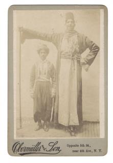 Appraisal: The Egyptian Giant Sideshow Cabinet Card New York Oberm ller