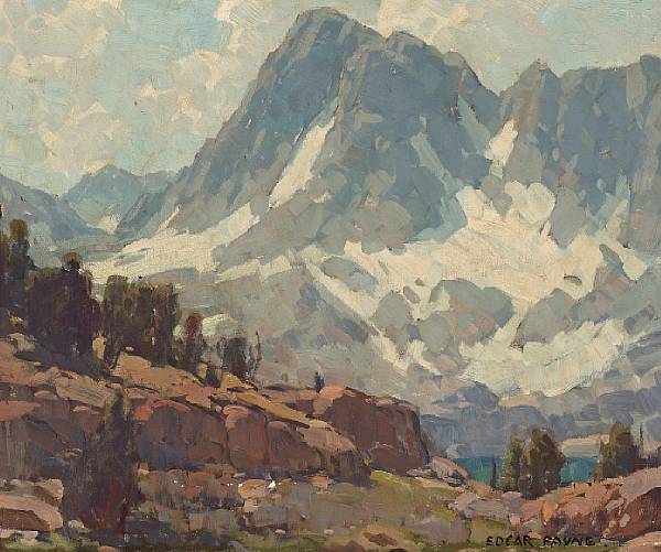 Appraisal: n a Edgar Payne - Sierra Glaciers and Lake signed