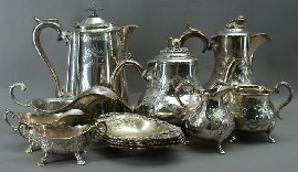 Appraisal: A quantity of th century and later silver plate comprising