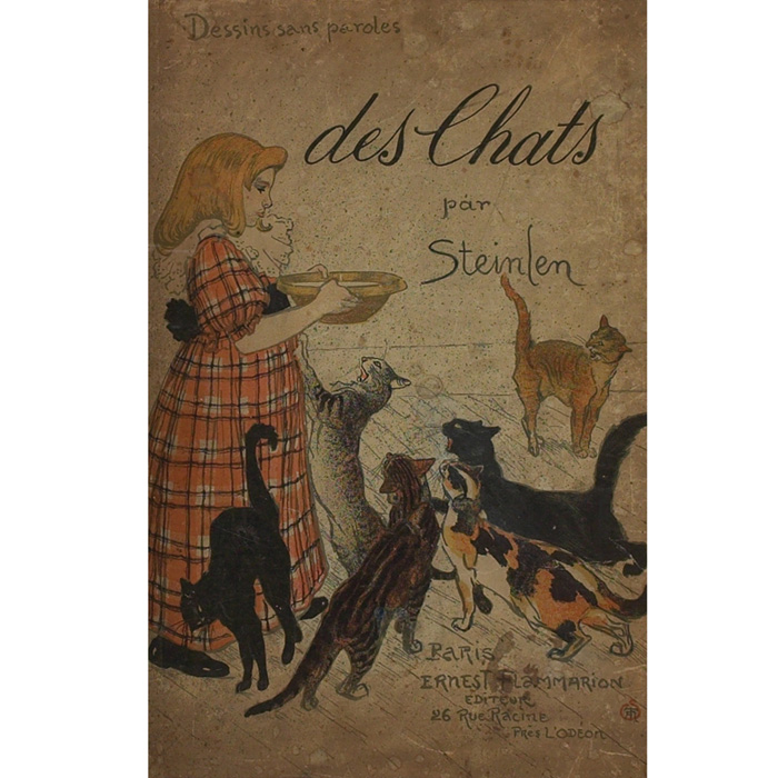 Appraisal: Theophile Alexandre Steinlen French - des Chats par Steinlen color