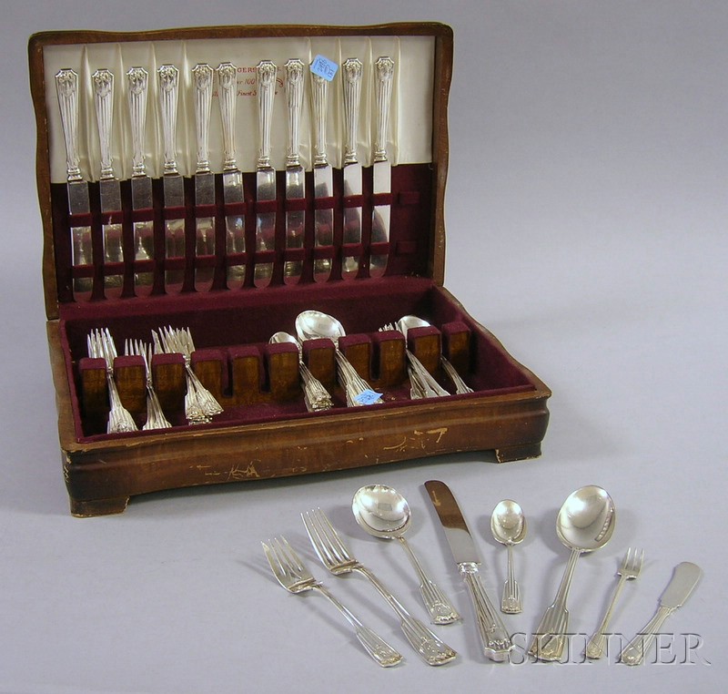 Appraisal: Gorham Sterling Silver Partial Flatware Set for Twelve Spotswood pattern