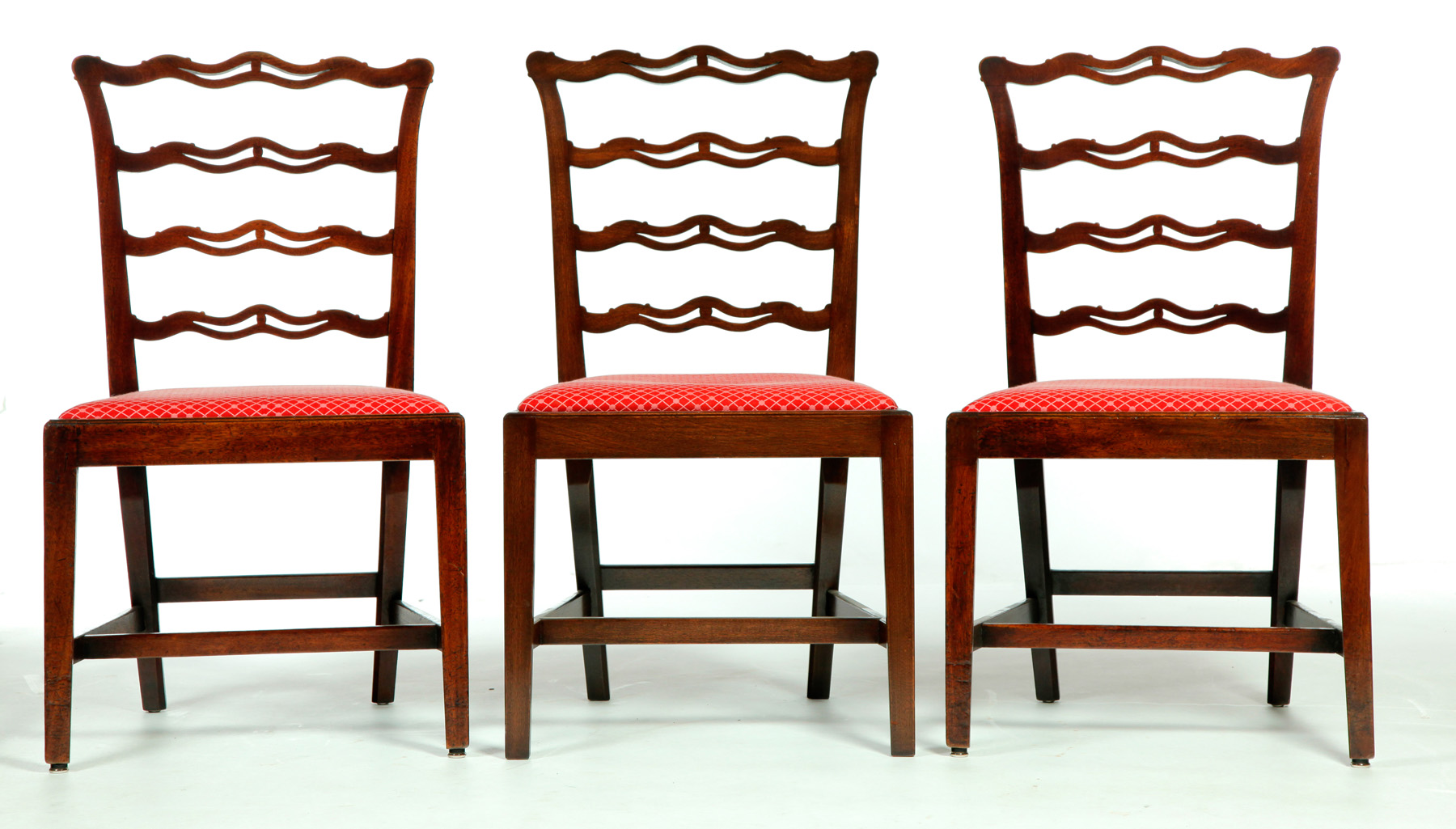 Appraisal: TEN RIBBON BACK CHAIRS England early th- th century mahogany