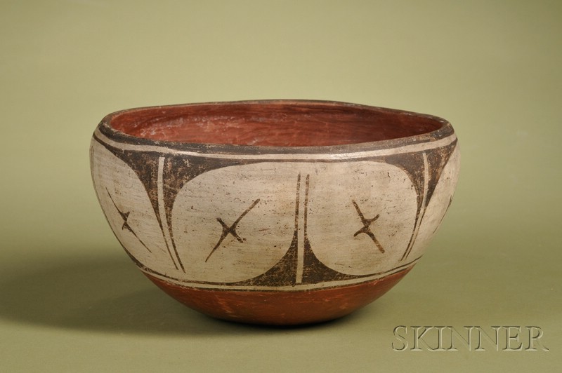 Appraisal: American Indian Slip Decorated Pottery Pot Pueblo early th century