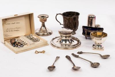 Appraisal: Sundry silver and white metal