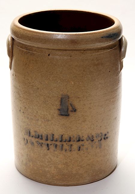 Appraisal: Early Gallon Country Crock- Danville VA Exclusive on Bidsquare Early