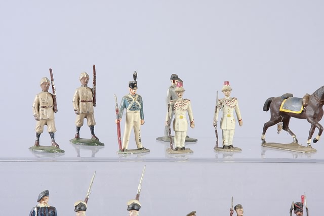 Appraisal: Lot of assorted metal figures representing various manufacturers and historical