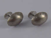 Appraisal: A pair of white metal tests silver diamond cufflinks approx