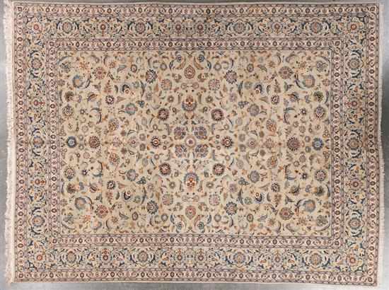 Appraisal: Persian Keshan carpet Iran modern x Estimate - Excellent condition