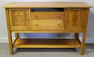 Appraisal: STICKLEY Audi Arts and Crafts Sideboard Signed Cherry wood From