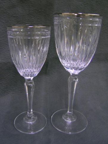 Appraisal: Marquis by Waterford Hanover Platinum stemware including twelve goblets and