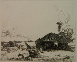 Appraisal: John W Winkler etching John W Winkler American - -