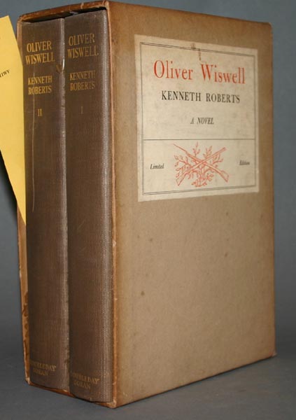 Appraisal: Roberts Kenneth Oliver Wiswell Vols NY Doubleday Doran Co vo