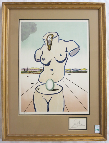 Appraisal: SALVADOR DALI COLOR LITHOGRAPH Spanish - The Birth of Venus