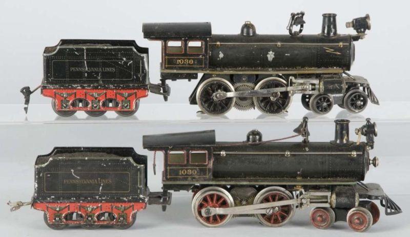 Appraisal: Lot of German Marklin O-Gauge Engines Tenders Description Engines L